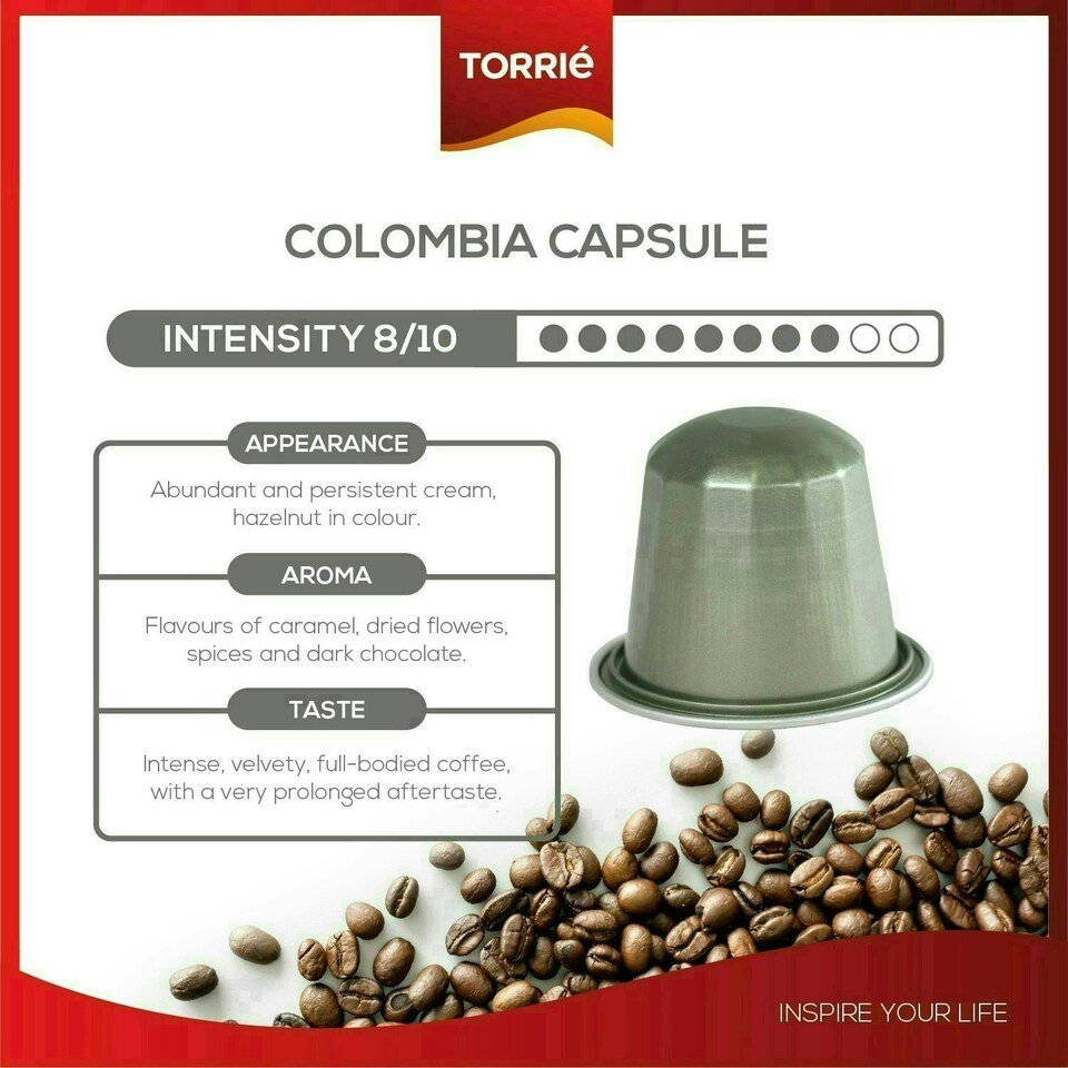 image 1 of Colombia Aluminium Nespresso ® Compatible Coffee Capsules (10 Pods)