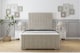 image 1 of Sloomy California Cream Plush Bed Frame With Mattress With 50" Upholstered Headboard 6' Super King