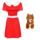 image 1 of Spoilt Golden Ticket Winner Costume Dress & Squirrel Red | M