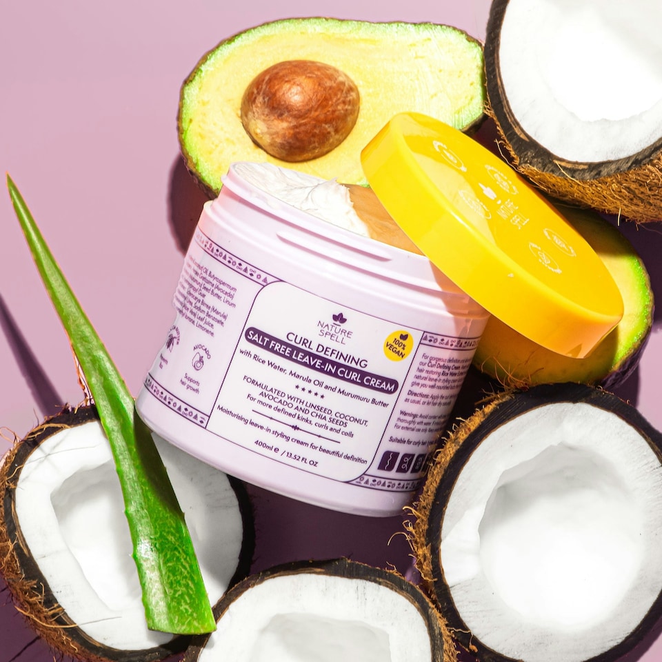 image 1 of Nature Spell Curl Defining Salt Free Leave in Curl Cream