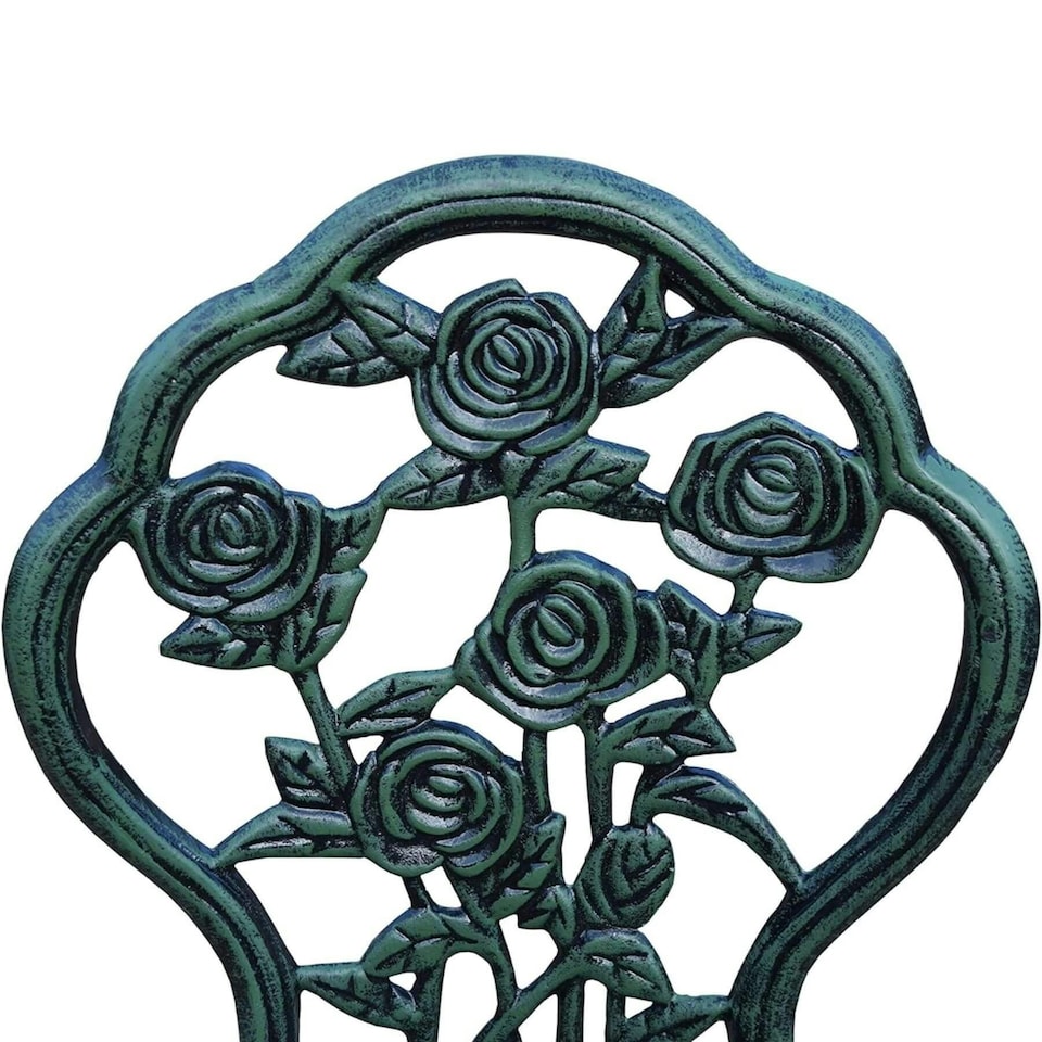 image 1 of Bistro Set Outdoor Patio Garden Furniture Table and 2 Chairs Metal