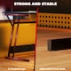 image 9 of HOMCOM LED Gaming Desk with Power Outlets and Monitor Stand 100 x 60cm Black