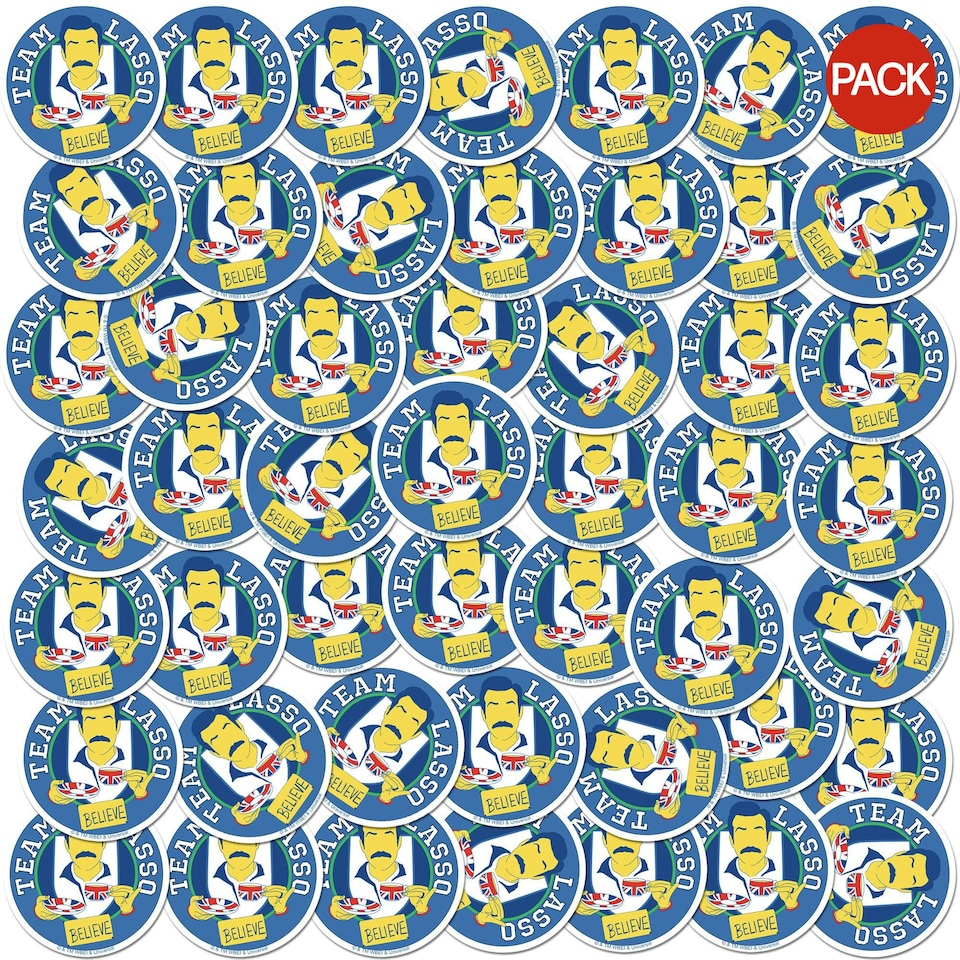 image 1 of Ted Lasso Deluxe Stickers (Pack of 100) - Multicoloured - One Size (UTTV19622)