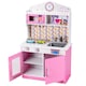 image 8 of COSTWAY Wooden Kids Play Kitchen Children Role Play Pretend Set