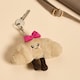 image 4 of OHS Sweetie Pie Bag Charm Keyring Soft Fleece Keychain