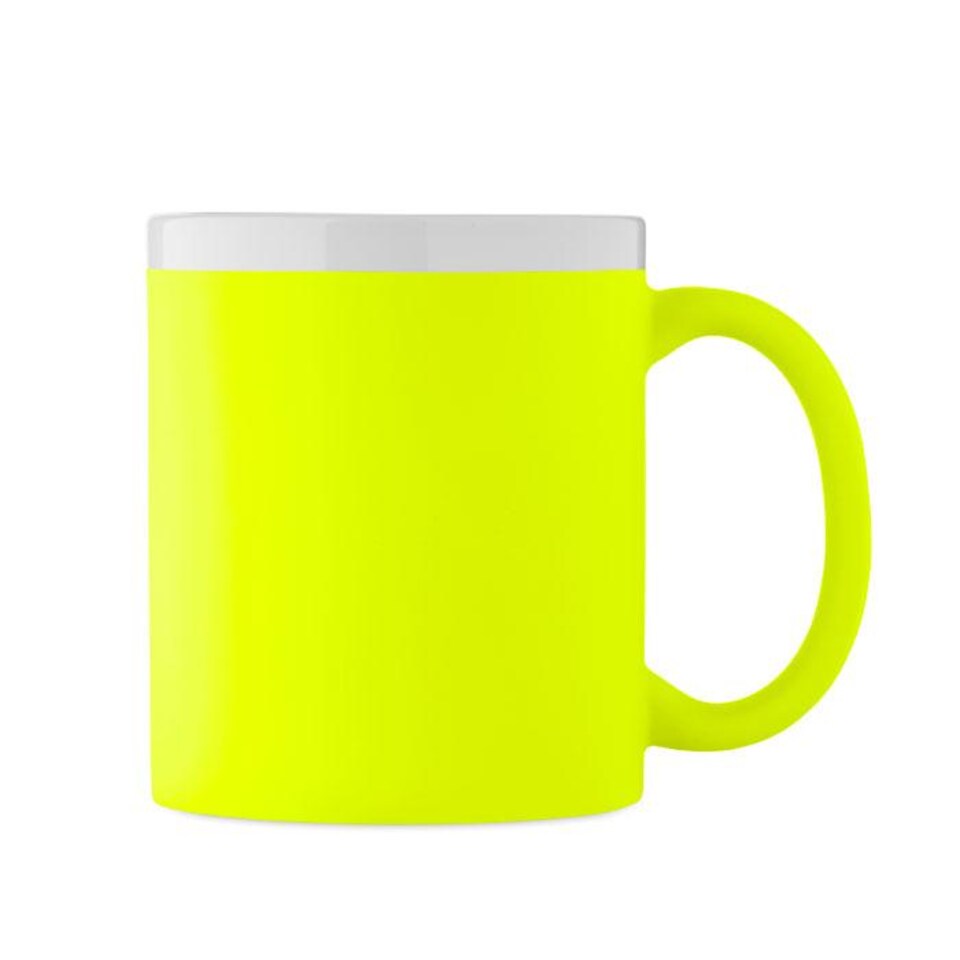 image 1 of MidOcean Mugiva 300ml Mug | Yellow | Neon Yellow | One Size | 1
