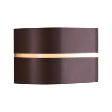 Nordlux Sibelis Outdoor Wall Light Brown Plastic Solar E27 Sensor Weatherproof - Mains Powered, IP44 | Brown | metallic