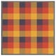 image 4 of Orange check pattern (Picture Frame) White | S