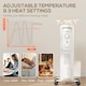 image 3 of HOMCOM 1500W Quiet Oil Filled Radiator, 7 Fin Energy Efficient Portable Electric Heater with 3 Heat Settings, Adjustable Thermostat, Safety Tip Over, Overheat Protection, for Home, White