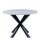 image 3 of Heaven Round Dining Table with White Polished Marble Top