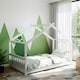 image 4 of Jinsen Single Cottage Bed - Wood - L200 x W95 x H129 cm - White