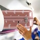 image 4 of Flight Knight Carry On Suitcase - 8 Wheel TSA Lock USB Port - Anti Crack Case Hard Luggage Approved for easyJet, Jet2, BA Pink | Rose Gold/White Butterfly | Cabin Bag