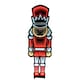 image 4 of 74cm LED Infinity Light Nutcracker - Red & White