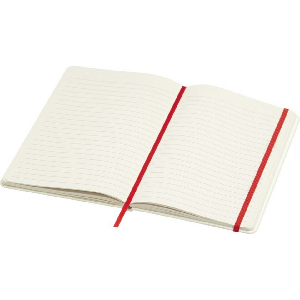 image 1 of Hard Cover Recycled A5 Notebook - Red - One Size