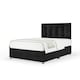 image 1 of Signature Platinum 2000 Pocket Sprung Black Naples Velvet Divan Set And Pearl Headboard Small Double