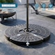image 4 of GEEZY Round Parasol Base Set of 4 Heavy Duty Weights for Cantilever Umbrella Stands Patio