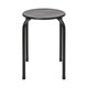 image 1 of Harbour Housewares Metal Stacking Stool - Matt Black | Black | Matt Black