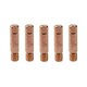 image 5 of 1 shroud & 5 x 1.0mm Contact Tips MIG Welding Binzel Style Euro Torch MB15