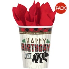 Amscan Happy Birthday To You Paper Party Cup (Pack of 8) - Multicoloured - One Size