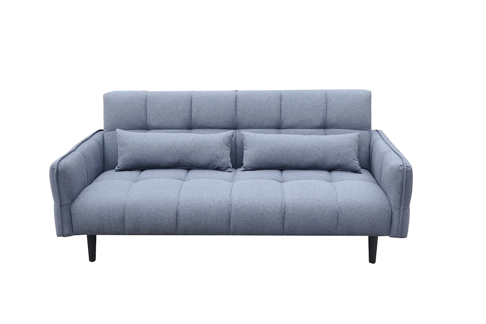 image 1 of Bello 2 Seater Sofa Bed in Grey or Silver | Grey | One Size