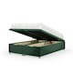 image 1 of Emerald Green Plush Velvet Ottoman Base King Size | Multi