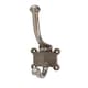 image 1 of Hammer & Tongs Number 4 Double Wall Hook - W50mm x H115mm - Raw