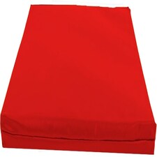 Actiaspet Heavy Duty Waterproof Dog Crate Bed with Hard Wearing 1000D Polyester Faux Leather Outer (Red, Medium)