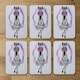 image 2 of Pink Zebra (Coaster)