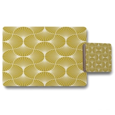 Geometric Shells (Placemat & Coaster Set)