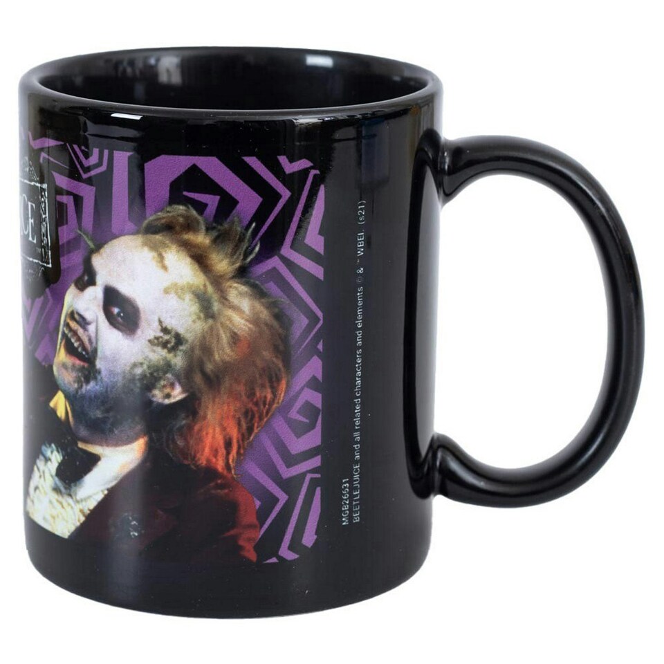 image 1 of Beetlejuice The Ghost With The Most Ceramic Mug - Black/White - One Size
