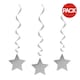 image 1 of Unique Party Star Swirls Decorations (Pack Of 3) - White - One Size