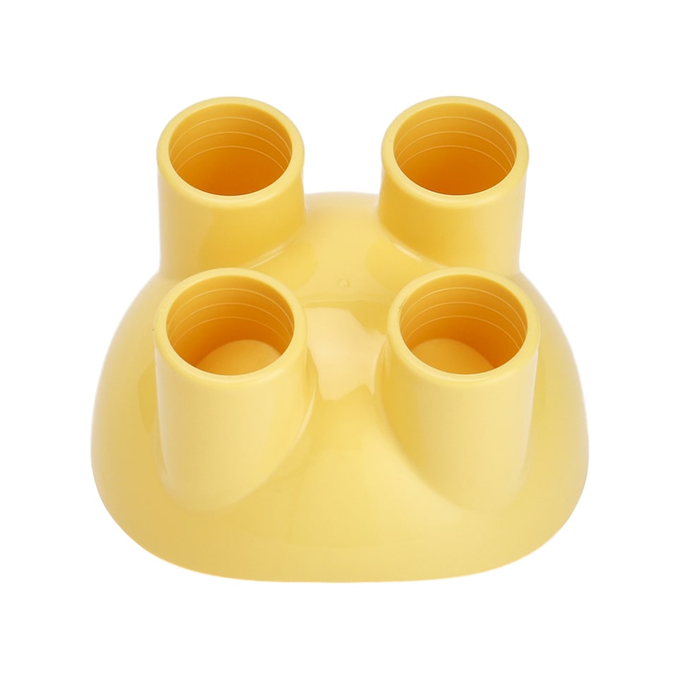 image 1 of Living and Home Pet Feeder Bowl with Non-Slip Base | Yellow