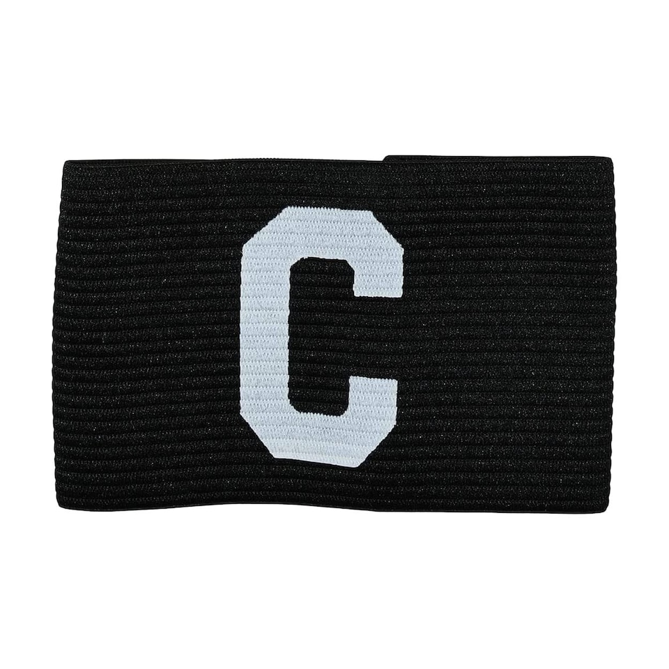 image 1 of Precision Unisex-Youth Big C Captains Armband, Black-White, Junior