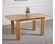 image 5 of Hampton 120-160cm Oak Extending Dining Table and 4 Princeton Chairs | Brown | Brown