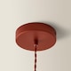 image 5 of ValueLights Akira Burnt Orange Paper Pleated Single Drop Ceiling Pendant Light