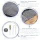 image 3 of Harbour Housewares 110gsm Weed Control Membrane Set with Pegs & Plates - 2m x 5m (1 Roll) - Weed Fabric Garden Membrane Weed Membrane Flower Bed Membrane Black