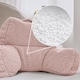 image 6 of Icon Cuddle Cushion and Kids Kingston Rabbit Faux Fur Classic Bean Bag, Rose Dust