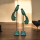 image 2 of Decorative Birds Ornament (Set of 2) - Cast Iron - Green
