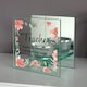 image 5 of Personalised Floral Sentimental Mirrored Glass Tea Light Candle Holder Clear