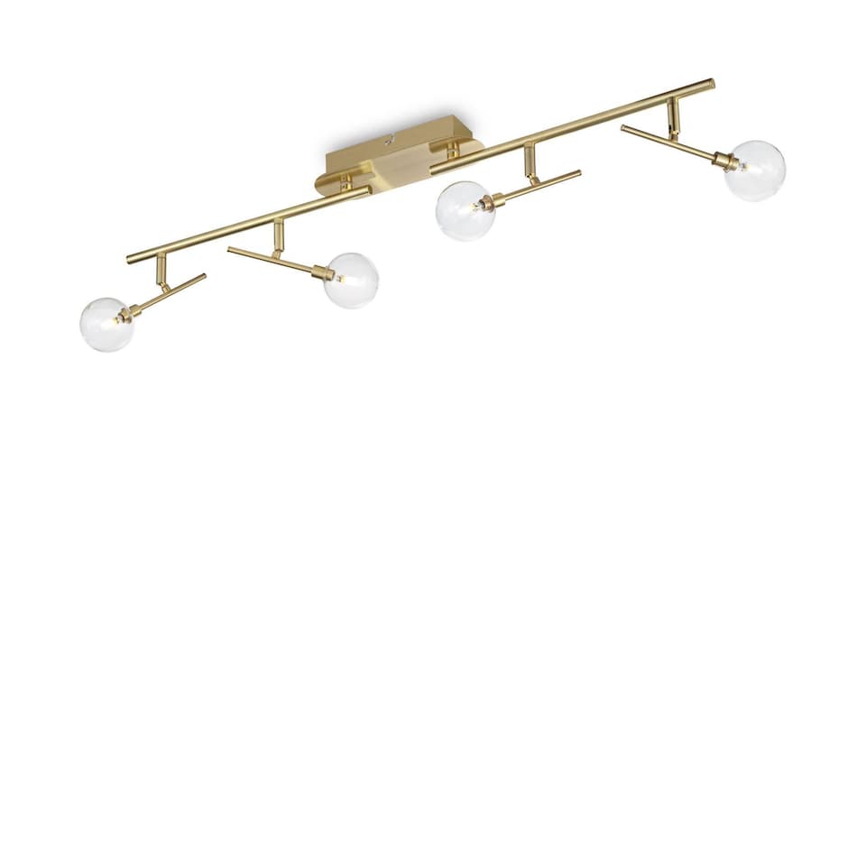 Maracas 4 Light Ceiling Light Antique Brass