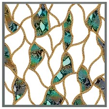 Chains & snake skin (Picutre Frame) Grey | M