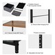 image 8 of HOMCOM Storage Coat Rack Hallway Bedroom Organiser Shelves w/ Hanger, 5 Drawer
