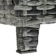image 6 of Outsunny Rattan Wicker Storage Basket Box Bench Seat Furniture w/ Cushion