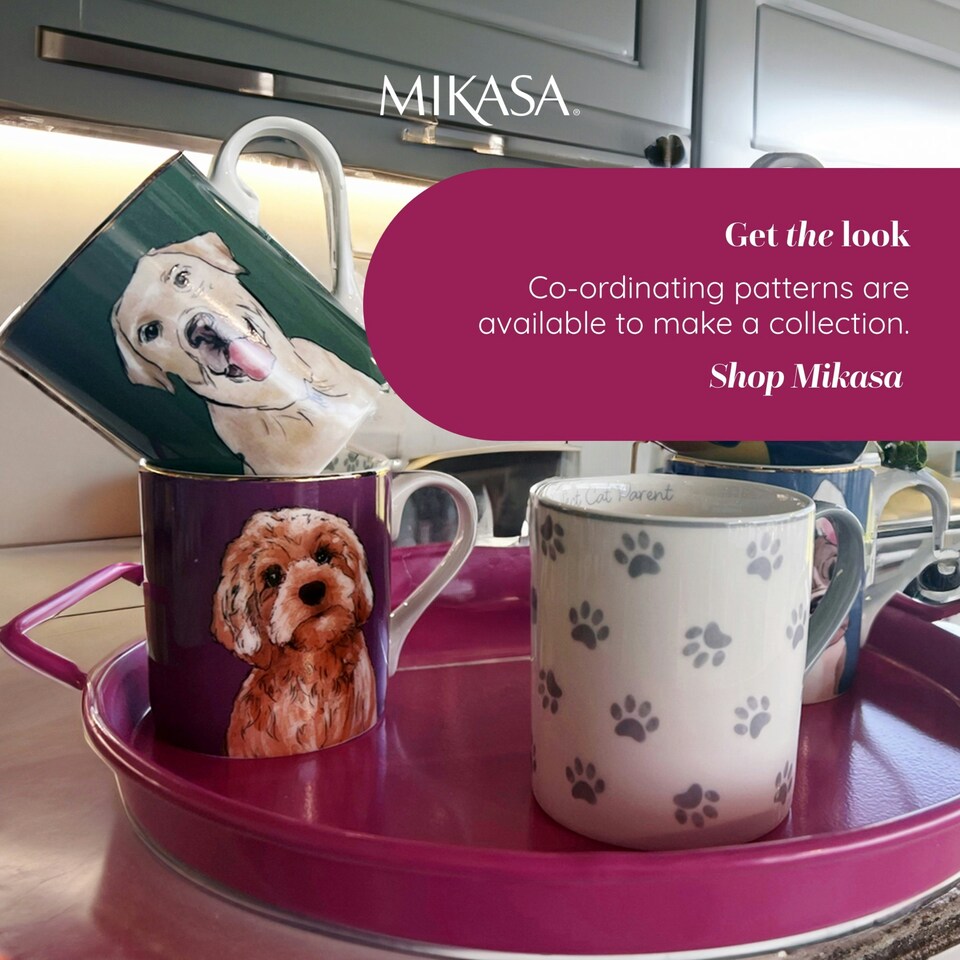 image 1 of Mikasa Monsieur Straight-Sided Porcelain Mug, 280ml White