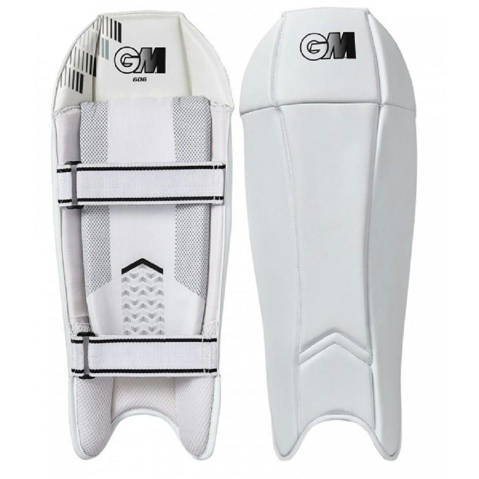 Gunn And Moore Childrens/Kids 606 Cricket Keeping Pads - White/Black - One Size