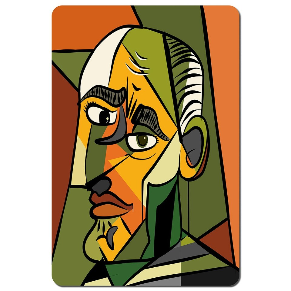 image 1 of frowning man closeup (Placemat)