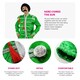 image 2 of Adults Green Sergeant Pepper Costume – 60s Fancy Dress Outfit Green | S