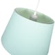 image 3 of Traditional 30cm Duck Egg Linen Fabric Drum Table-Pendant Lampshade 60w Maximum | Blue