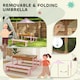 image 6 of AIYAPLAY Kids Picnic Table, Wooden Children Garden Table and Bench Set, Pink | Pink