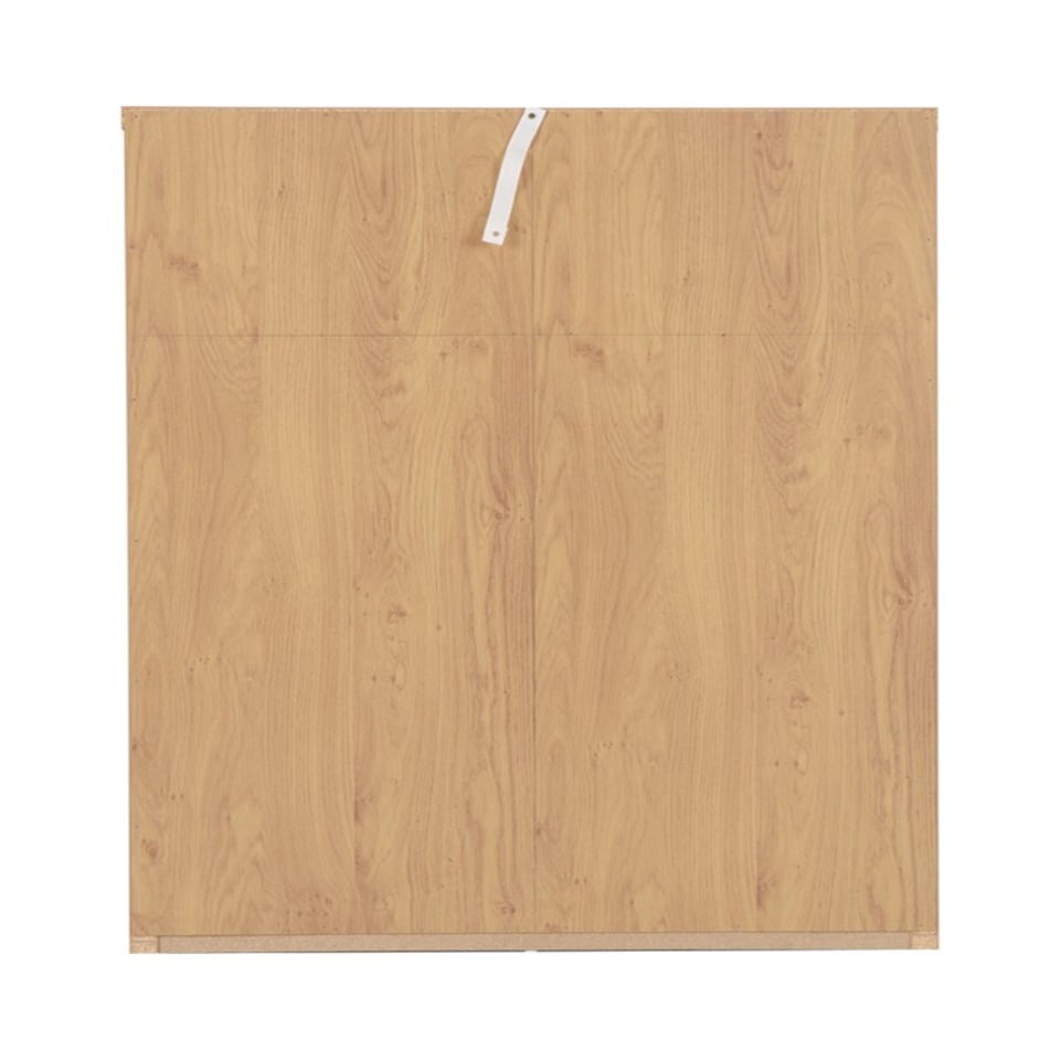 image 1 of Seville 3+2 Drawer Chest - L39.5 x W85 x H110.5 cm - Grey High Gloss/Light Oak Effect Veneer